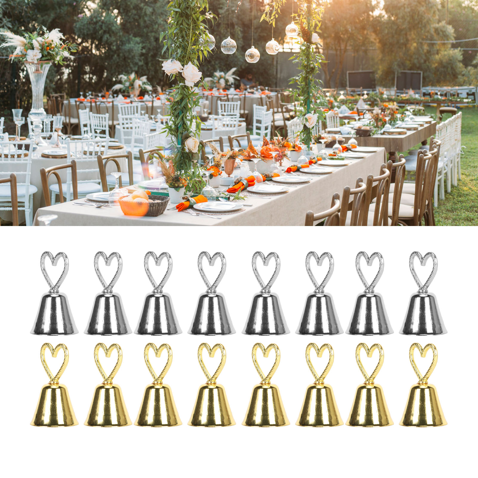 Table Number Gold - Goldene Tischkartenhalter, handgefertigte Tischnummerhalter, exquisit und