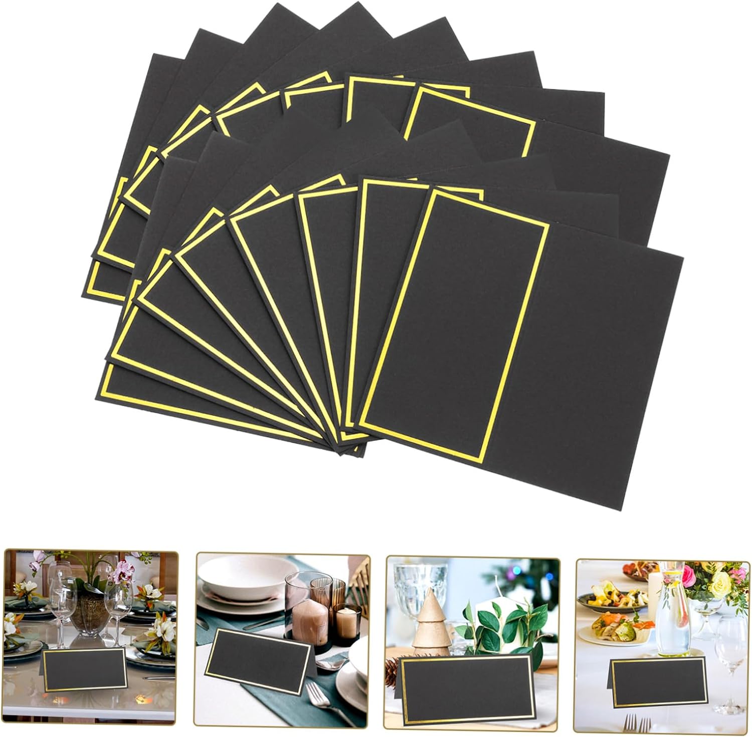 Table Number Gold - 10/20/50 stücke Schwarz Gold Name Tisch