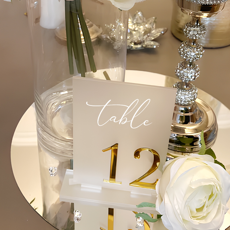 Acryl-Tischnummern für Hochzei – Table Number Gold Bewertung und Preis