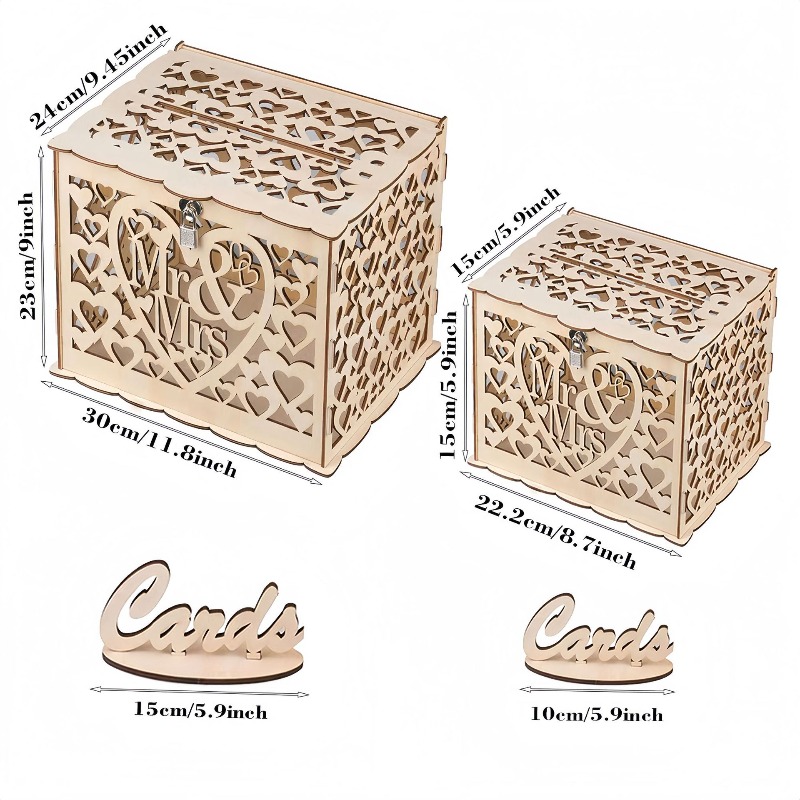 DIY Holz Mr. & Mrs. Geschenkbo – Wedding Card Box Bewertung und Preis