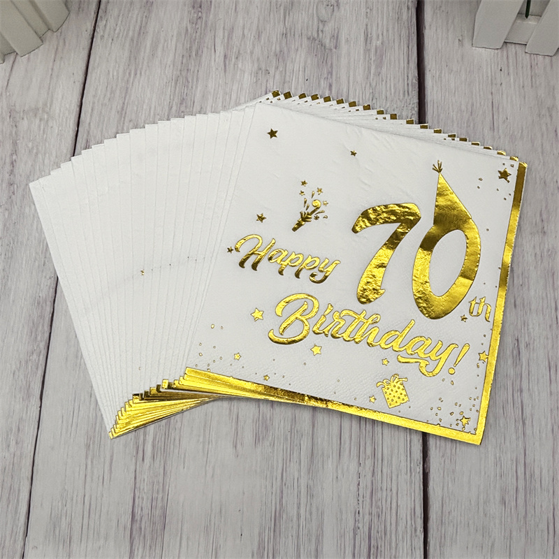 10 Stück goldene Servietten zu – Table Number Gold Bewertung und Preis