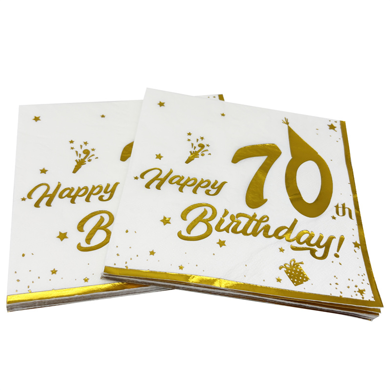 10 Stück goldene Servietten zu – Table Number Gold Bewertung und Preis