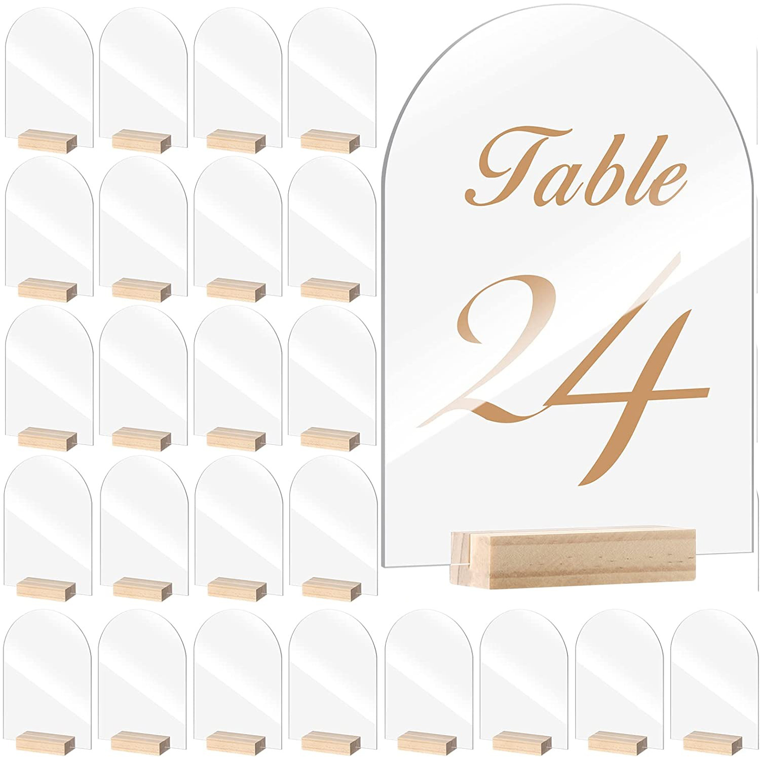 10/20/30/50PCS Arch Acryl Zeic – Table Number Gold Bewertung und Preis