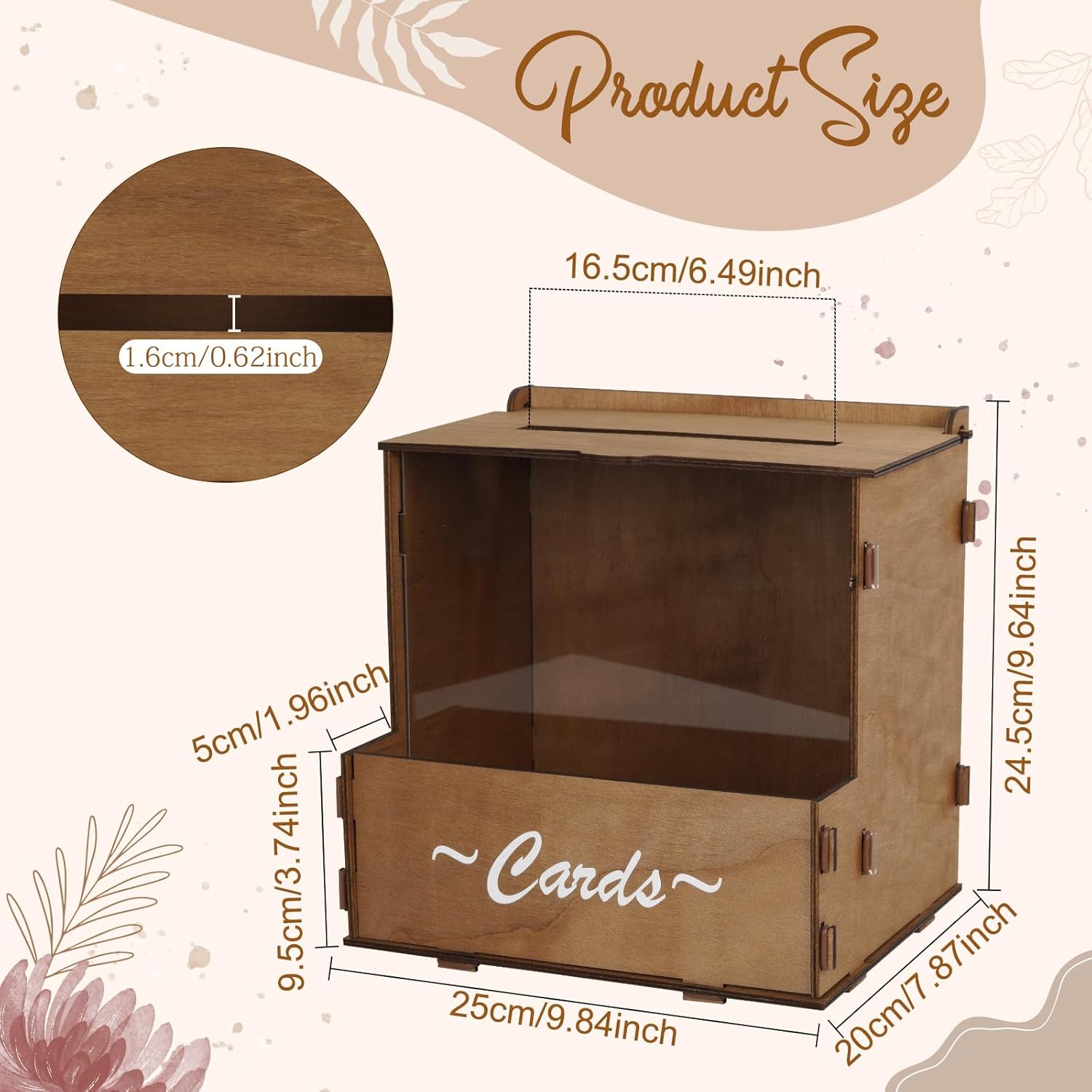 Hochzeitskartenbox aus Holz mi – Wedding Card Box Bewertung und Preis