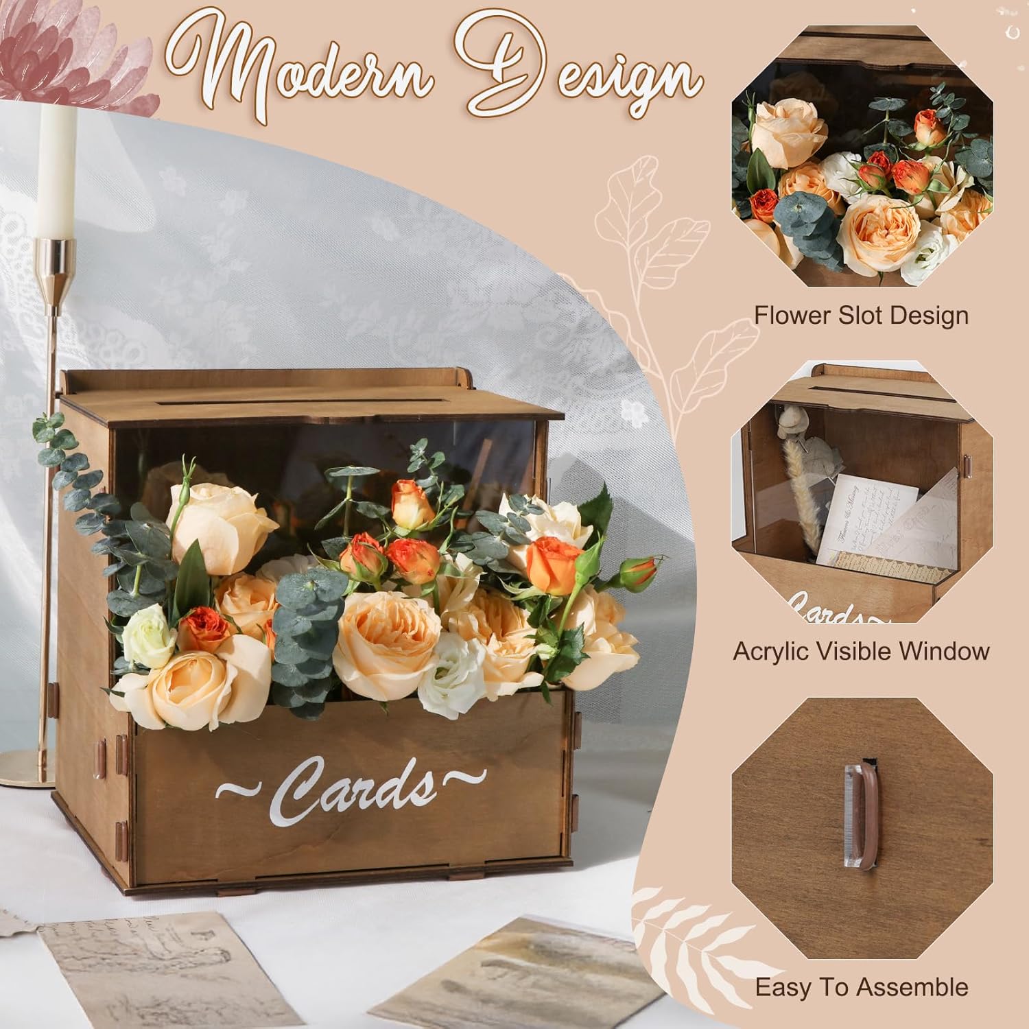 Hochzeitskartenbox aus Holz mi – Wedding Card Box Bewertung und Preis